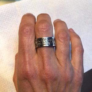 Vintage Stainless Steel Celtic Ring Size 9